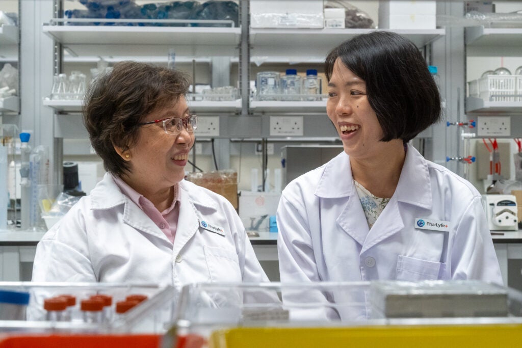 Pharlyfe+ co-founders Associate Professor Chan Sui Yung (left) and Dr Tan Poh Leng (right) 