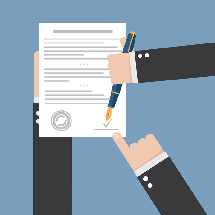 35238884-agreement-icon-hand-signing-contract-on-white-paper